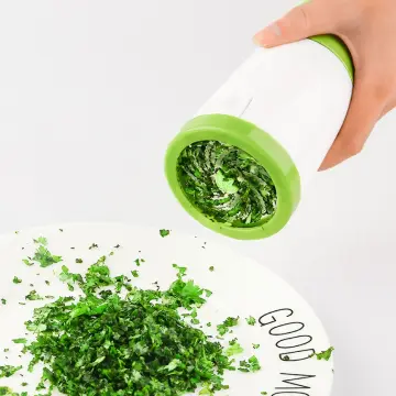 Manual Herb Grinder Spice Mill Parsley Shredder Chopper Vegetable Cutter  Coriander Mincer Chili and Cilantro Kitchen Tool Gadget
