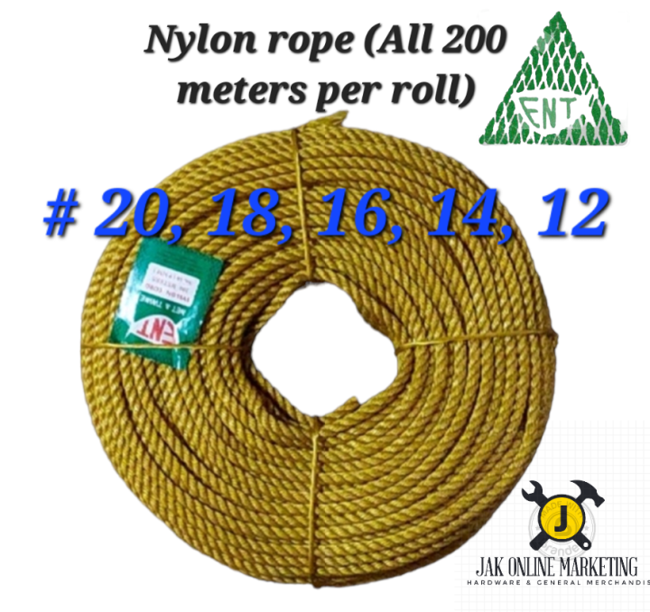Nylon rope/twisted rope/nylon twine/construction/polypropelene rope (pp