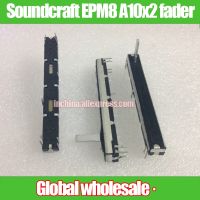 【CW】 4pcs Straight Potentiometer A10Kx2 Soundcraft EPM8 Mixer / Shank Length 15MM Stereo Fader Variable resistors