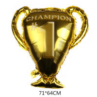 71cm Gold Championship Trophy Foil Balloons Sports Theme Party Balloon Children Birthday Party Decorations Win Party Supplies