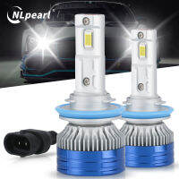 NLpearl 1 คู่ H11 ไฟหน้า LED Canbus H7 H4 H11 9005 9006 9007 9008 เทอร์โบกำลังสูง 160 วัตต์สว่างเป็นพิเศษ 35000LM ไฟหน้ารถยนต์ 6500K สีขาว