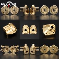 SCX10 III Capra Brass Weights Steering Knuckle Portal Cover Plates for 1/10 RC Crawler Axial AR45P Currie F9 Axle LCG Upgrade  Power Points  Switches