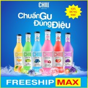 Combo thùng 6 chai 6 vị nước trái cây Chill Cocktail mix vị thơm ngon đúng