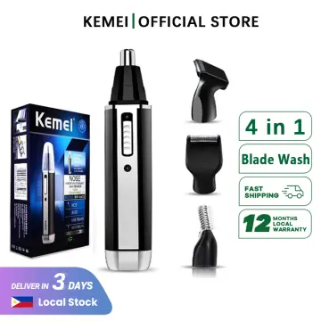 Buy Kemei Nose And Eyebrow Hair Trimmer online | Lazada.com.ph