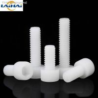 ⊙❆ 10/ 50pcs Plastic Nylon Socket Cap Screws White Hex Head Allen Bolts Screw M3 M4 M5 M6 M8