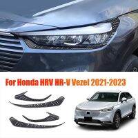 Car Styling Front Headlights Eyebrows Eyelids Trim Strip for Honda HRV HR-V Vezel 2021-2023 head light lamp Eyelash Stickers