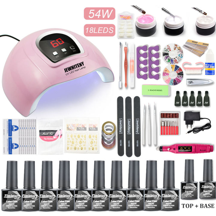 nail-set-with-2010-colors-nail-gel-polish-54w6w-nail-lamp-nail-dryer-20000rpm-electric-nail-drill-pedicure-set-nail-art-tools