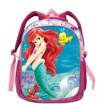 Disney The Little Mermaid Ariel Backpack Princess Kids School Bag Fairy Tale Schoolbag Book Bags for Teen Girls mochila