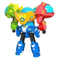 4 IN 1 SuperBoomi Deformation เครื่องบินหุ่นยนต์ตัวตุ๊กตาแอคชั่น Super Boomi Transformation Airship Animation Kids Toys