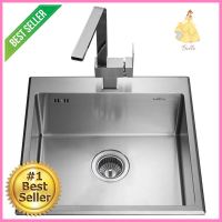 ซิงค์ฝังสแควร์ 1หลุม MEX SC60 สเตนเลสBuilt-In Sink Square 1B MEX SC60 SS **ของแท้100%**