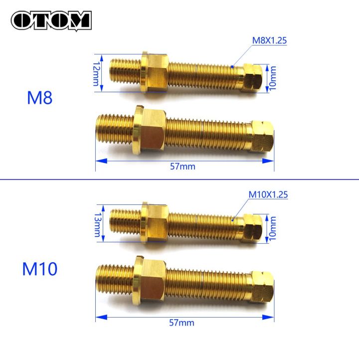 otom-สกรูโลหะผสมไททาเนียมเพลาสลักปรับแต่งโซ่-m10-m8มอเตอร์ไซค์สำหรับ-ktm-crf-คาวาซากิซูซูกิยามาฮ่ารถมอเตอร์ไซด์อเนกประสงค์