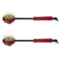 2pcs 17.5 inch Long Black Red Plastic Back Knock Scratcher Relaxing Massage Hammer