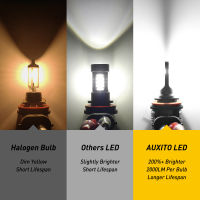 AUXITO CANBUS H8หลอดไฟ LED สีเหลืองสีขาว HB4 9006 9005 H11 LED ไฟตัดหมอกขับรถโคมไฟสำหรับโตโยต้าโคโรลล่าลดา Kia เช้า Optima