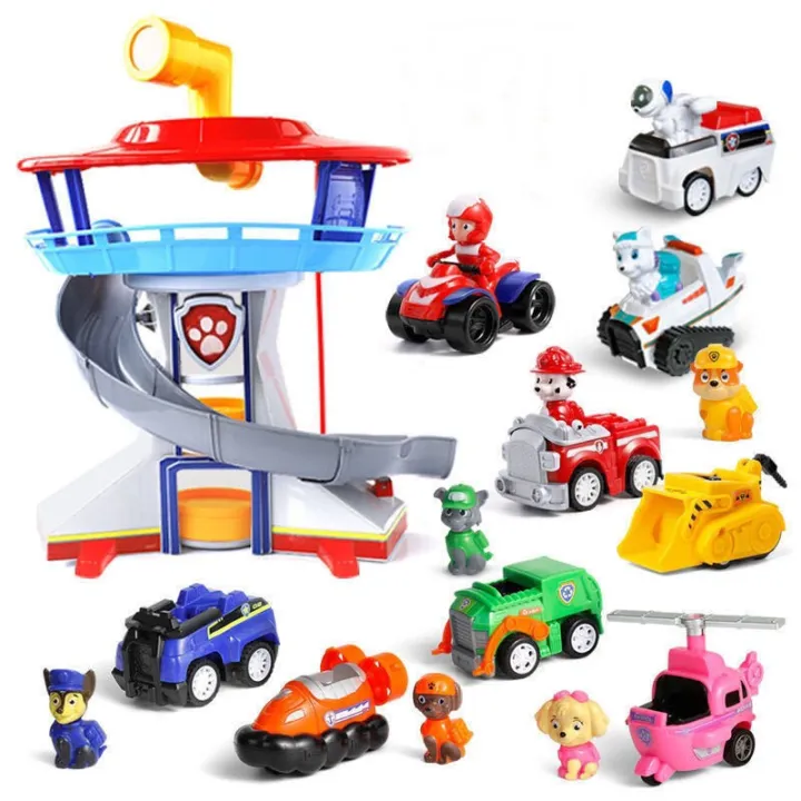 Dancing Cactus Paw Patrol Watchtower With Music, Toy Car, Rescue Bus 