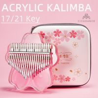 Acrylic Kalimba 17/ 21 Key Thumb Piano Cute Mbira Portable Musical Instrument Gifts For Kids Girlfriend Beginner