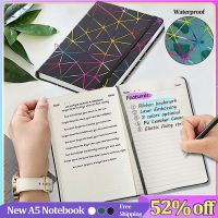 New A5 Notebook Pu Leather Diary Notepads ​Laser Embossing Waterproof Agenda Planner Notebooks Journal School Office Supplies Note Books Pads