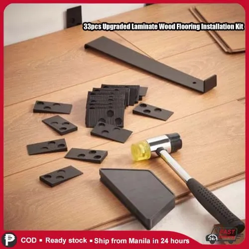 33pcs Upgraded Laminate Wood Flooring Installation Kit with Solid