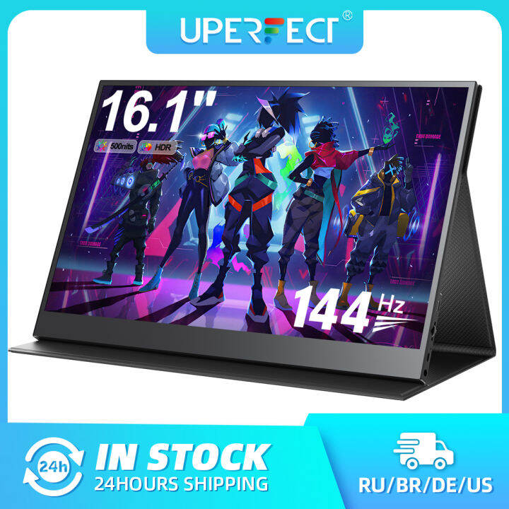 UPERFECT 144Hz Portable Gaming Monitor 16.1 "500Nits 1080P FHD HDR ...