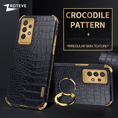 「Enjoy electronic」 A52 Case ZROTEVE Crocodile Pattern Leather Cover For Samsung Galaxy A52 A72 A12 A22 A32 4G A13 5G A23 A33 A53 A73 M52 M53 Cases
