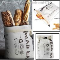 Stuff Bag Kitchen Organization Organic Cotton Bread Bag Reusable Linen Food Storage Bread Bag Home Storage Supplies