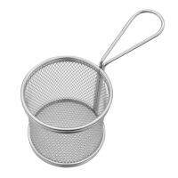 Wire Mesh Fry Basket Mini Fry Basket Metal Utensil Holder French Fries Holder Turkey Fryer Filter Chips Fryer Basket