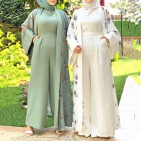 Eid Al-Fitr Eid Al-Fitr Abaya Match ลินินชุดมุสลิม Türkiye Abayas ผู้หญิงดูไบ2023อาหรับ Kaftan อิสลาม