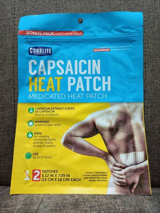 Coralite Capsaicin Medicated Heat Patch Lazada PH