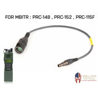 Ops Core - Modular PTT RADIO CABLE [ for PRC ( MBITR ) Radio ] [ BLACK ]