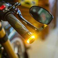 ไฟเลี้ยวLEDแต่งปลายแฮนด์รถมอเตอร์ไซค์ ไฟสีขาว-ส้ม LED ไฟเลี้ยวปลายแฮนด์ Handle Bar Turn Signal Light เท่ๆ 1คู่ สินค้าพร้อมส่งจากไทย ส่งด่วน ส่งไว