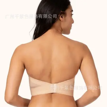 Latex underwear female beauty back no steel ring summer big breasts show  small bra thin section breast reduction latex adjustable anti-sagging