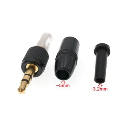 10PCS Black 3.5mm 18‘’ Stereo Screw locking Audio Lock Connector For Nady Audio2000S Mic Spare Plug Adapter