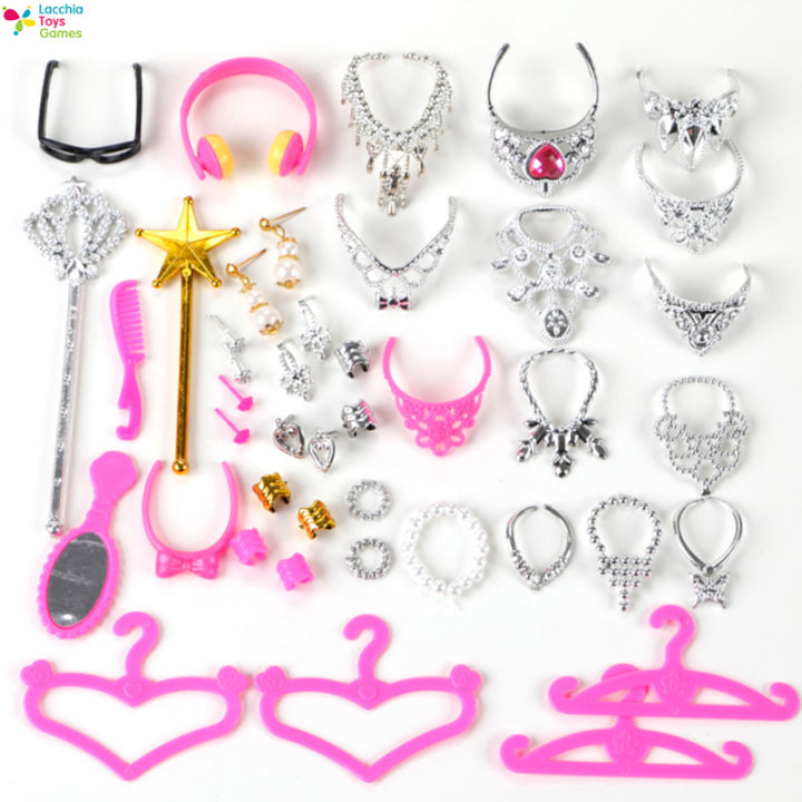 lt-ready-stock-party-gown-dolls-accessories-shoes-bags-play-house-supplies-gifts-for-girls-color-randomตุ้กตาตุ้กตาน่ารักๆ1-cod