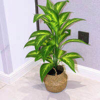 【cw】Artificial Desktop Fake Plants Plastic Green Simulation Banyan Tree Landscaping Indoor Office Ho New Year Home Deco Materials ！