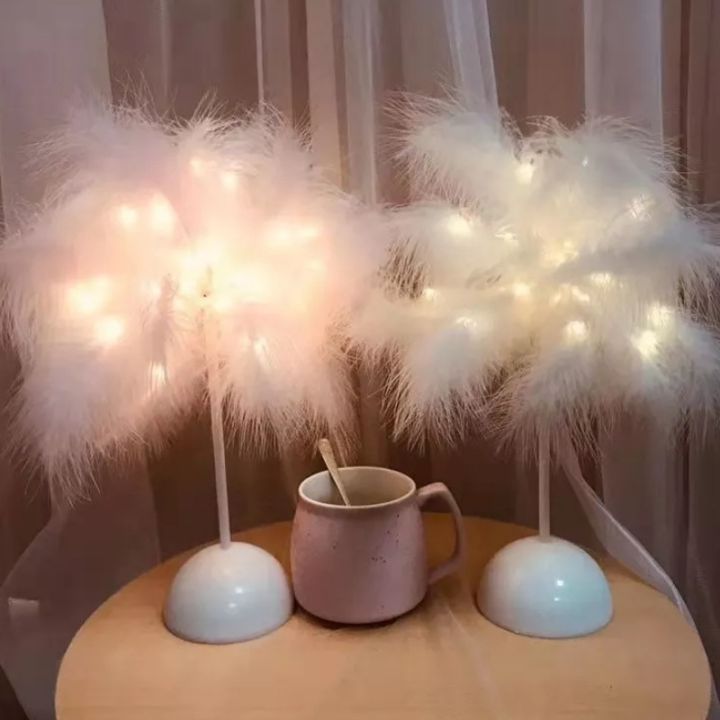 cc-new-feather-table-lamp-bedroom-night-ins-bedside-wedding-decoration-small-lantern-festive