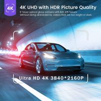 2023new 10นิ้ว4K 3840*2160P WIFI GPS กระจกรถยนต์ Dvr Dashcam Dual Len Dashcam ไดรฟ์บันทึก Stream กล้องหน้าจอ IPS กระจกมองหลัง