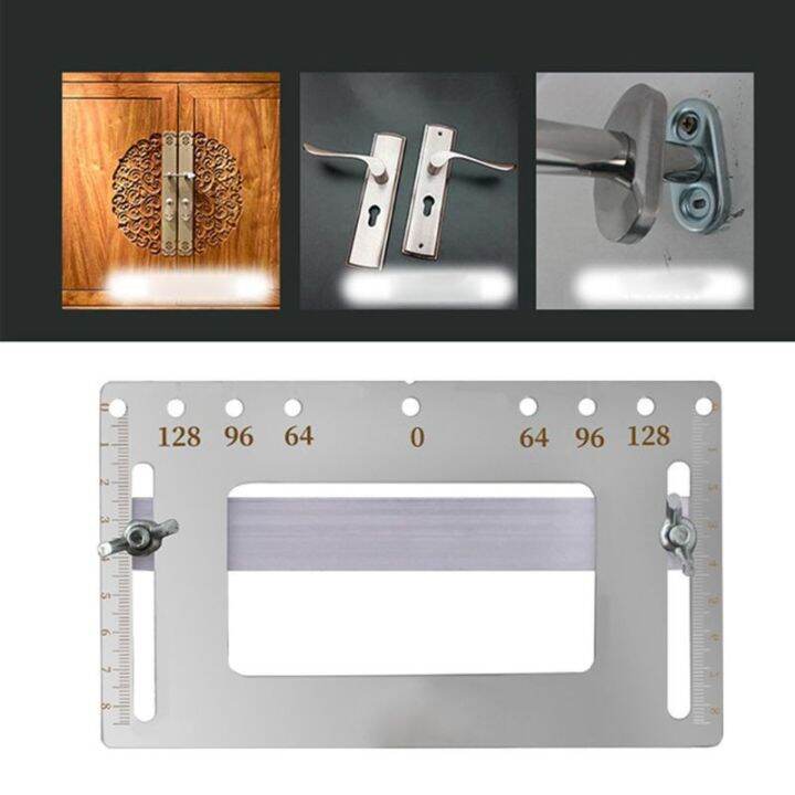 MKR Handle Hole Locator Door Knob and Pull Installation Jig and Shelf