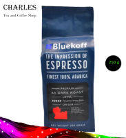 Bluekoff A5 เมล็ดกาแฟ ไทย อาราบิก้า100% Premium เกรด A คั่วสด ระดับเข้ม (Dark Roast) บรรจุ 250 กรัม