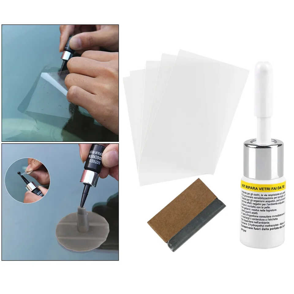 5/10Pcs Automotive Glass Repair Fluid Kit, Windshield High Strength Repair  Resin for Glass Crack Crater Chip/Scratch Fixing 