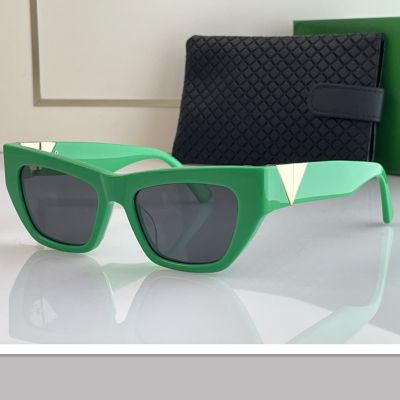Women Luxury nd Cat Eye BV1177S glasses Colored GREEN Square Sunglasses men Futuristic R Sun Rectangular Sunglasses