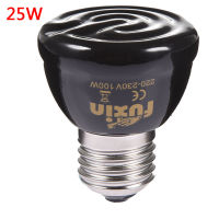 25W 50W 75W 100W E27 Pet Heating Lamp Black Infrared Heater Ceramic Emitter Heat Light Bulb Pet Brooder Reptile Lamp 220V - 230V