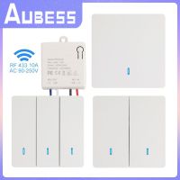 ▬ Universal 433Mhz Wireless Switch Smart Lamp LED Lighting Controller AC90V 250V RF with Mini Relay Receiver Board and Wall Switch