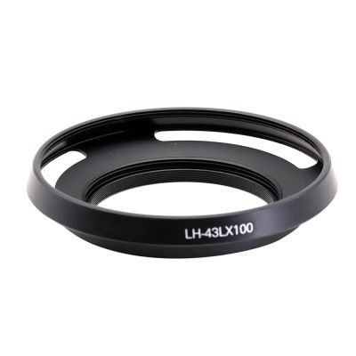 ฮู้ดโลหะ LH-43LX100สำหรับกล้อง Panasonic LUMIX DMC-LX100และ D-LUX LEICA (Type 109) สีดำ/ สีเงิน