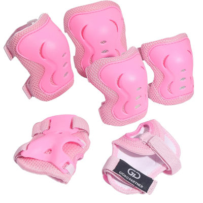 6PCSet Kids Knee Elbow Pads with Wrist Guards Professional Protector Gear Riding Roller Skating Outdoor Sports Safety Guard