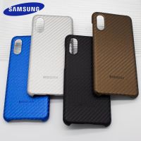 （ NEW） Samsung A22 A32 A52 A72 4G 5G กรณีคาร์บอนไฟเบอร์บางหนังสำหรับ Galaxy F12/M12 F62/M62 F41/M21S F52 A82