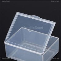 EruditeCourt 5pcs Transparent Plastic Storage Box clear rectangle Multipurpose display box