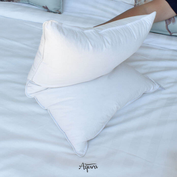 elga-bedding-หมอนโรงแรม-หมอนไมโครเจล-micro-gel-1600-g-หมอนขนห่านเทียม-หมอนหนุนโรงแรม-หมอนสุขภาพ-กันไรฝุ่น-นุ่มฟูแน่น-hotel-firm-pillow