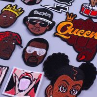 Sexy Girl Lips Patch Iron On Patches For Clothing Hip Hop Embroidery Patch Rock Stripe Clothes African Girl Applique Accessories Fashion Accessories