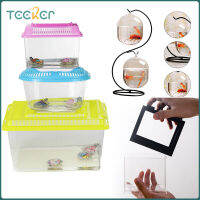 Teeker โต๊ะถังปลาแก้วขนาดเล็กพืชพิพิธภัณฑ์สัตว์น้ำ Terrarium สำหรับบ้านโต๊ะด้านบนสำนักงานตกแต่งสวน