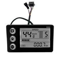 Electric Bicycle Display 24V/36V/48V SM Connector LCD Display S866 Controller Panel Dashboard for Electric Bicycle Ebike