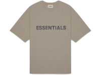 FOG – ESSENTIALS 3D Silicon Applique Boxy T-Shirt (TAUPE)